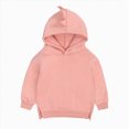 thumbnail image 1 of KPOPLK Toddler Boys Fleece Hoodies 6 9 12 18 Months 2T 3T Boy Long Sleeve Pullover Basic Solid Hooded Sweatshirts Pink Size 18-24 Months, 1 of 7