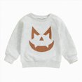 thumbnail image 1 of KPOPLK Toddler Boys Sweatshirts Long Sleeve Pumpkin Print Shirt Halloween Pullover Top Tee Kids,Size 2-3 Years, 1 of 7