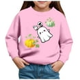 thumbnail image 1 of KPOPLK Toddler Fleece Jacket Kids Lightweight Outerwear Boys Girls Long Sleeve Fall Spring Coat 2-20 Years(4Y,Pink), 1 of 4