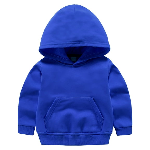 KPOPLK Toddler Fleece Jacket Kids Lightweight Outerwear Boys Girls Long Sleeve Fall Spring Coat 2-40 Years(7-8 Years,Blue)