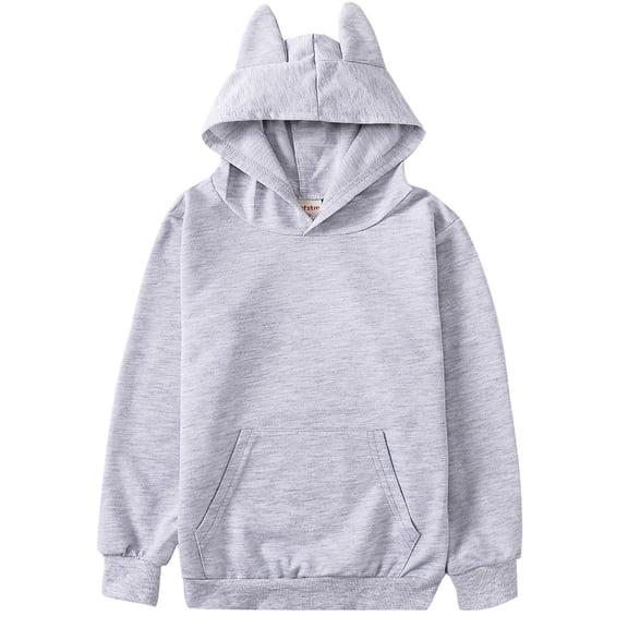 KPOPLK Toddler Fleece Jacket Kids Lightweight Outerwear Boys Girls Long Sleeve Fall Spring Coat 2-41 Years(5-6 Years,Grey)