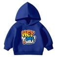thumbnail image 1 of KPOPLK Toddler Fleece Jacket Kids Lightweight Outerwear Boys Girls Long Sleeve Fall Spring Coat 2-58 Years(18-24 Months,Blue), 1 of 7