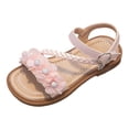 thumbnail image 1 of KPOPLK Toddler Flip Flops Girls Summer Sandals Kids Lightweight Sandal Shoes for Swimming Beach Pool Size 10.5,Pink, 1 of 6