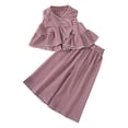 thumbnail image 1 of KPOPLK Toddler Girl Summer Clothes Tank Tops Gingham Pants Little Girls' Clothing Sets Boho Cute 2 Piece Outfits(Red#4,4-5 Years), 1 of 9