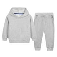 thumbnail image 1 of KPOPLK Toddler Girls Crewneck Sweatshirts, 29 Pack Kids Graphic Long Sleeve Shirts Pullover Cotton Tops(12-18 Months,Grey), 1 of 7