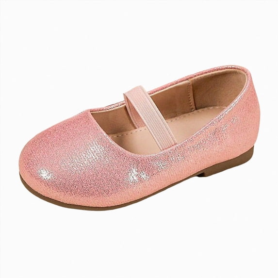 KPOPLK Toddler Girls Dress Shoes Little Girls Mary Jane Flower Soft Sole Princess Shoes for Little Kids Size 7,Pink