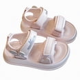 thumbnail image 1 of KPOPLK Toddler Girls Sandals Little Girl Summer Flat Sandal Baby Open Toe Outdoor Beach Holiday Dress Shoes(Pink,11.5), 1 of 9