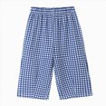 thumbnail image 1 of KPOPLK Toddler Girls Wide Leg Pants 2T 3T 4T 5T 6T 7T Elastic Waist Gingham Plaid Casual Trousers for Little Kids Homewear Size 4 Years,Wine, 1 of 6