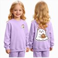 thumbnail image 1 of KPOPLK Toddler Halloween Shirts Baby Boy Girls Pumpkin Tshirts Kids Fall Long Sleeve Tee Tops Children Gift(7-8 Years,Purple), 1 of 8