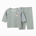 thumbnail image 1 of KPOPLK Toddler Little Girls Pajamas Long Sleeve Shirt and Pants Sleepwear Winter Kids Pjs Set Nightgown 1-14 Years Size 2-3 Years,AG, 1 of 4