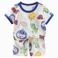 thumbnail image 1 of KPOPLK Toddler Printed Pajamas Boys Girls Sleepwear Little Kids Short Sleeve Top and Pants 2 Piece Pjs 12Months -8Y Size 18-24 Months, 1 of 6
