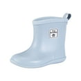 thumbnail image 1 of KPOPLK Toddler Rain Boots Baby Rain Boots Short rain Boots for Toddler Easy-on Lightweight and Waterproof(13,F23-Light Blue), 1 of 2