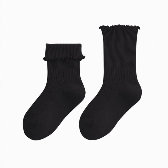 KPOPLK Toddler Socks Kids Low Cut Socks for Girls 1-9 Years Old Baby Children No Show Ankle Socks Set Size 3-5 years,Black