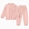 thumbnail image 1 of KPOPLK Two-Piece Pajama Set for Boys Girls Soft Cotton Clothes Toddler Fall Winter Pajamas for Kids Long Sleeve Shirts+Pants PJS Sleepwear Size 3-4 Years,Pink, 1 of 9