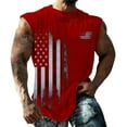 thumbnail image 1 of KPOPLK US Flag Tank Top Mens 4th Of July Shirt Patriotic USA Sleeveless Graphic Muscle Shirts Summer Workout Gym Funny Tanks(3XL,Red), 1 of 4