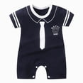 thumbnail image 1 of KPOPLK Unisex Baby Boy and Girl Zipper Onesie Toddler Footie One-Piece Romper Jumpsuit(Blue,18-24 Months), 1 of 4
