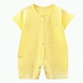 thumbnail image 1 of KPOPLK Unisex Baby Jumpsuit 100% Cotton Long Sleeve Outfit Soft Comfortable Baby Clothes for Boys and Girls(Green,0-6 Months), 1 of 4