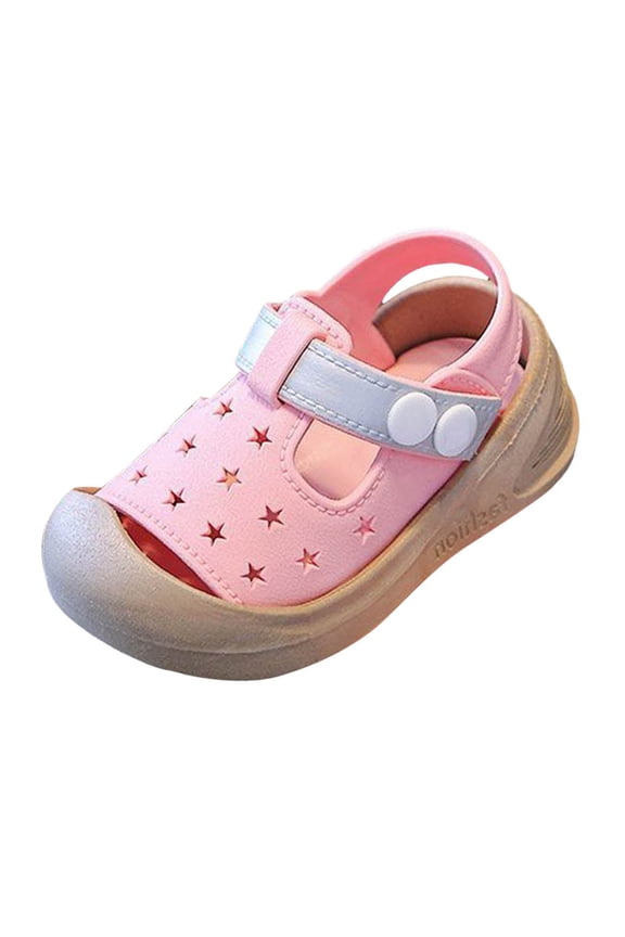 Unisex Toddler Boys Girls Athletic Outdoor Summer Closed Toe Sandals(Pink,4.5)