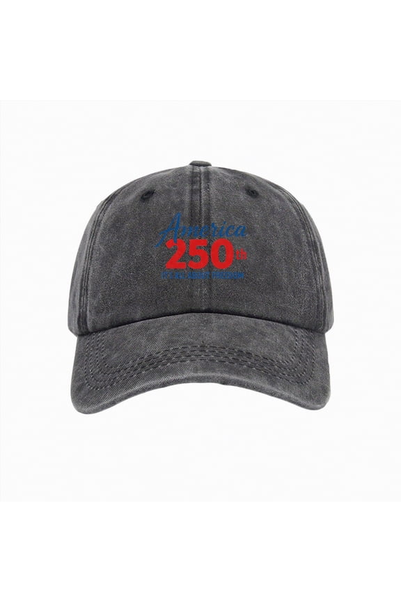 United States 250th Anniversary Hat 1776–2026, Patriotic Baseball Cap, Unisex July 4th Freedom Hat,Black