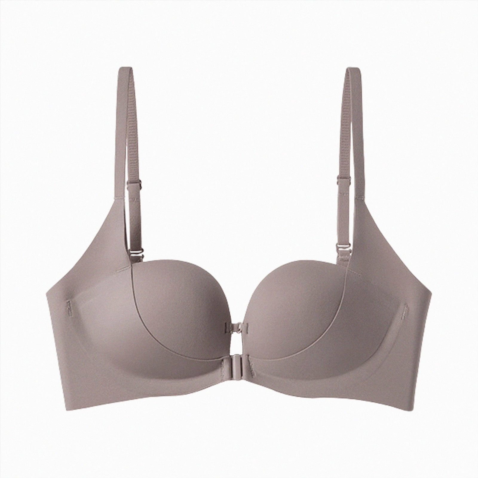 KPOPLK Women Strapless Bra Front Closure Invisible Push Up Bralette ...