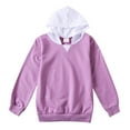 thumbnail image 1 of KPOPLK boys Zip Up Hoodie Sweatshirt, Signature Logo Design, Kangaroo Pockets, Made With Lightweight Fleece(3-4 Years,Purple), 1 of 6