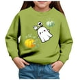 thumbnail image 1 of KPOPLK boys Zip Up Hoodie Sweatshirt, Signature Logo Design, Kangaroo Pockets, Made With Lightweight Fleece(5Y,Green), 1 of 4