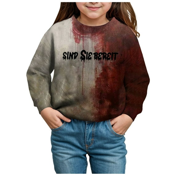 KPOPLK girls Girls Hoodies Cute Cat Ear Long Sleeve Sweatshirts(1-2 Years,Brown)