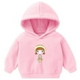 thumbnail image 1 of KPOPLK girls Girls Hoodies Cute Cat Ear Long Sleeve Sweatshirts(18-24 Months,Pink), 1 of 7