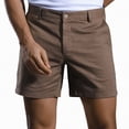 thumbnail image 1 of KPOPLK mens shorts Male Summer Sport Solid Shorts Drawstring Solid Pocket Shorts Quarter Pants Men Casual Shorts Size XL,Brown, 1 of 5