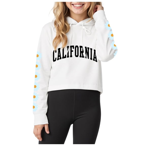 KPOPLK  Boys Lightweight Pullover Hoodies Long Sleeve Hooded Sweatshirt (5-55 Years)(3-4 Y,White)