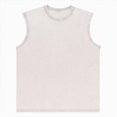 thumbnail image 1 of KPOPLK tank top for men spring summer casual beach printed sleeveless tank womens tops(Beige,L), 1 of 4