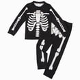 thumbnail image 1 of KPVEVIQ Boys Girls Halloween Pajamas Pumpkin Head Glow Print Pjs Toddler 2 Piece Ghost Sleepwear Kids Holiday Clothes Set,8-9 Y, 1 of 8