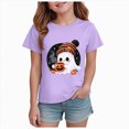 thumbnail image 1 of KPVEVIQ Toddler Boy Girl Pumpkin Print Spooky Halloween T-Shirt Short Sleeve Kids Fun Tops, 1 of 6