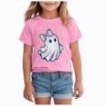 thumbnail image 1 of KPVEVIQ Toddler Girls Boys Halloween Shirts Fun Ghost Graphic T-Shirt Fall Tee Top Short Sleeve Cute Kids Clothes, 1 of 5