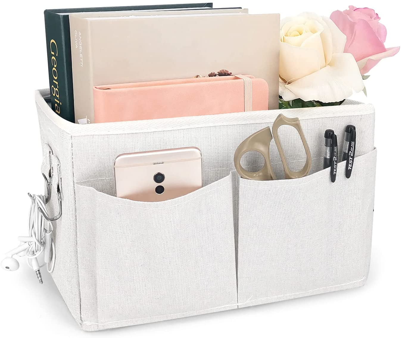 KPX Bedside Caddy Storage Bag Hanging Pocket Organizer for Bunk and