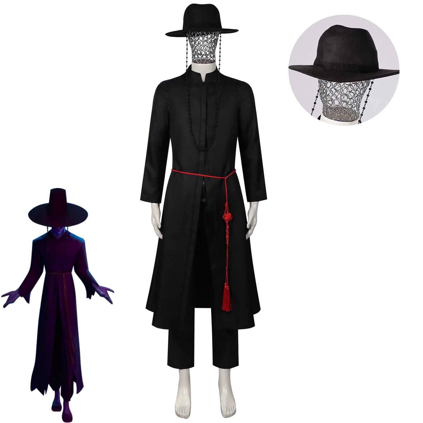 kp0p Demon Costume Hunters - Saja Boys Grim Reaper Black Outfit, Men ...