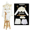 thumbnail image 1 of kp0p Demon Costumes Hunters - Huntrix Mira Zoey Rumi White Outfit Full Set, Women Cosplay Bodysuits, Halloween Cosplay Party Outfit - White, XS, 1 of 6