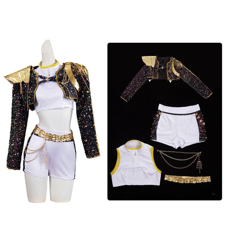 slim fit dress slacks Custom Oyemwen Gold Sequin High Slit Birthday Dress XL main image 1