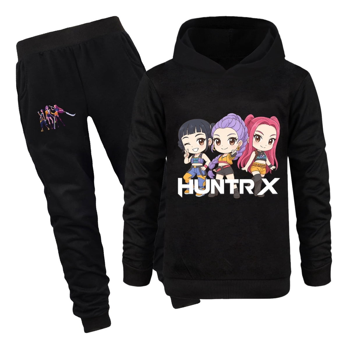 Sweat à Capuche Oversize Kpop D-Demon H-Hunters - Style Streetwear Unisexe - Pour Cosplay, Concert, Quotidien