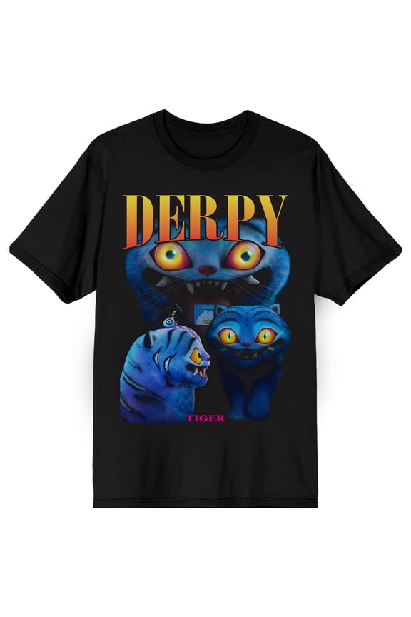 KPop Demon Hunters Derpy Men's Crew Neck Short Sleeve Tee-6XL