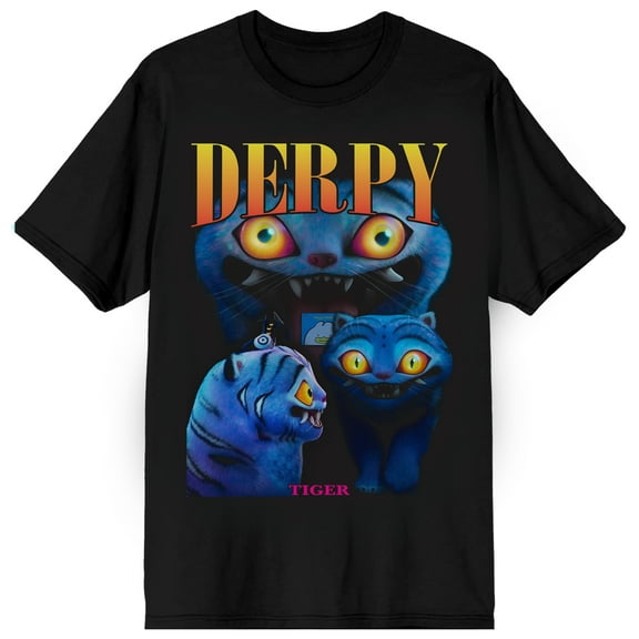 KPop Demon Hunters Derpy Men's Crew Neck Short Sleeve Tee-Small