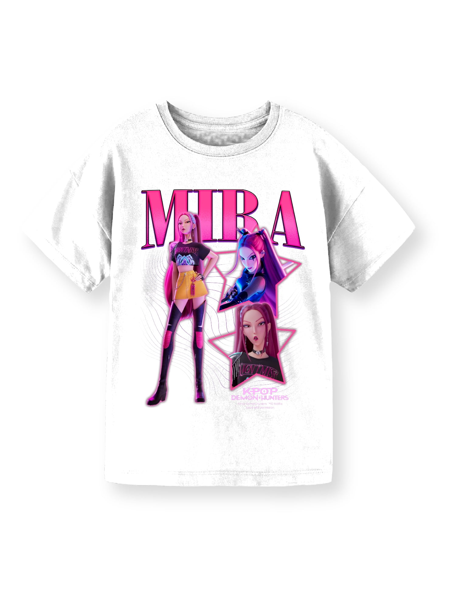KPop Demon Hunters, Girls' & Big Girls' Graphic T-Shirt, Mira, Sizes 4-16
