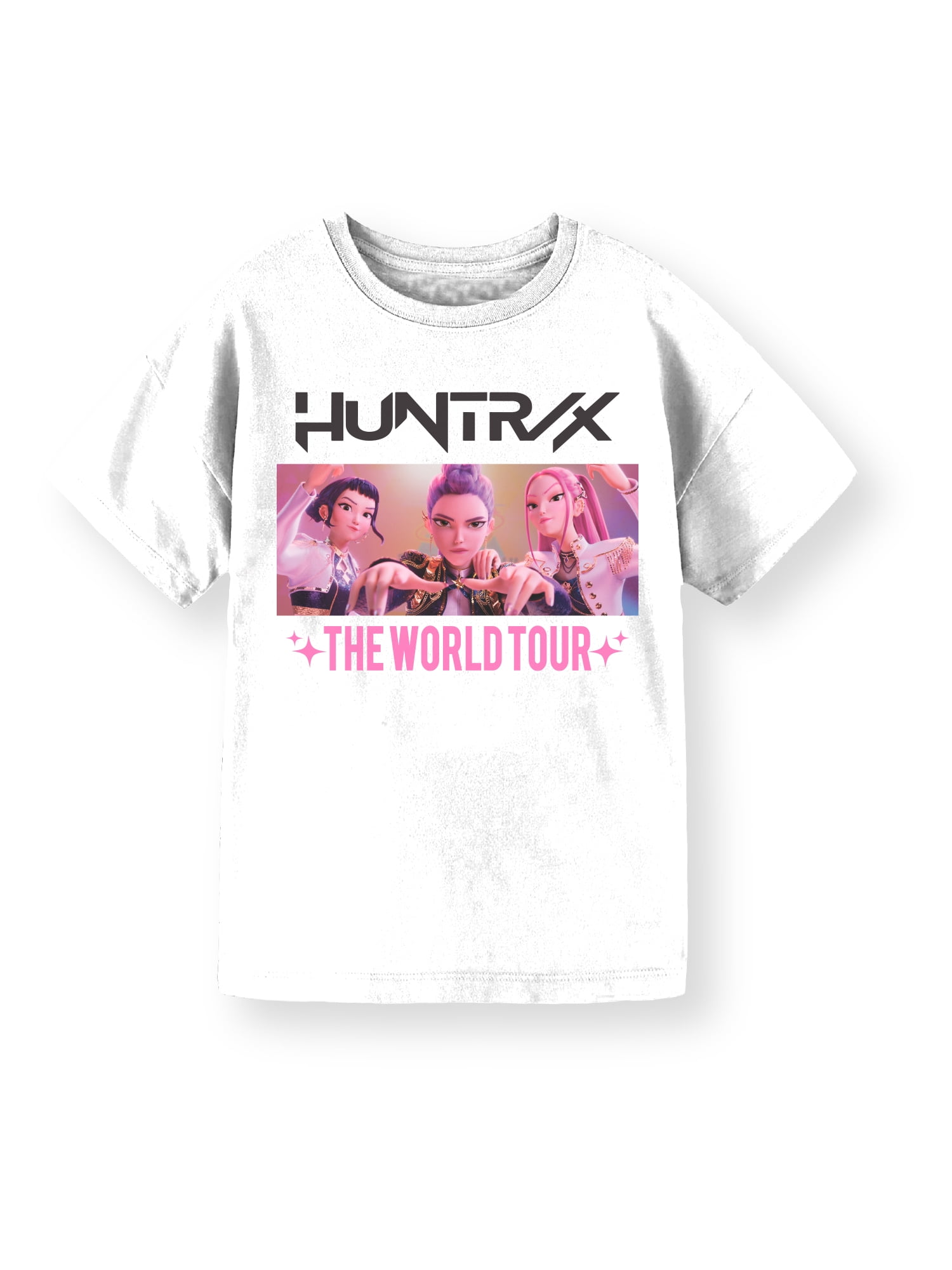 KPop Demon Hunters, Girls' & Big Girls' Graphic T-Shirt, World Tour Shots, Sizes 4-16