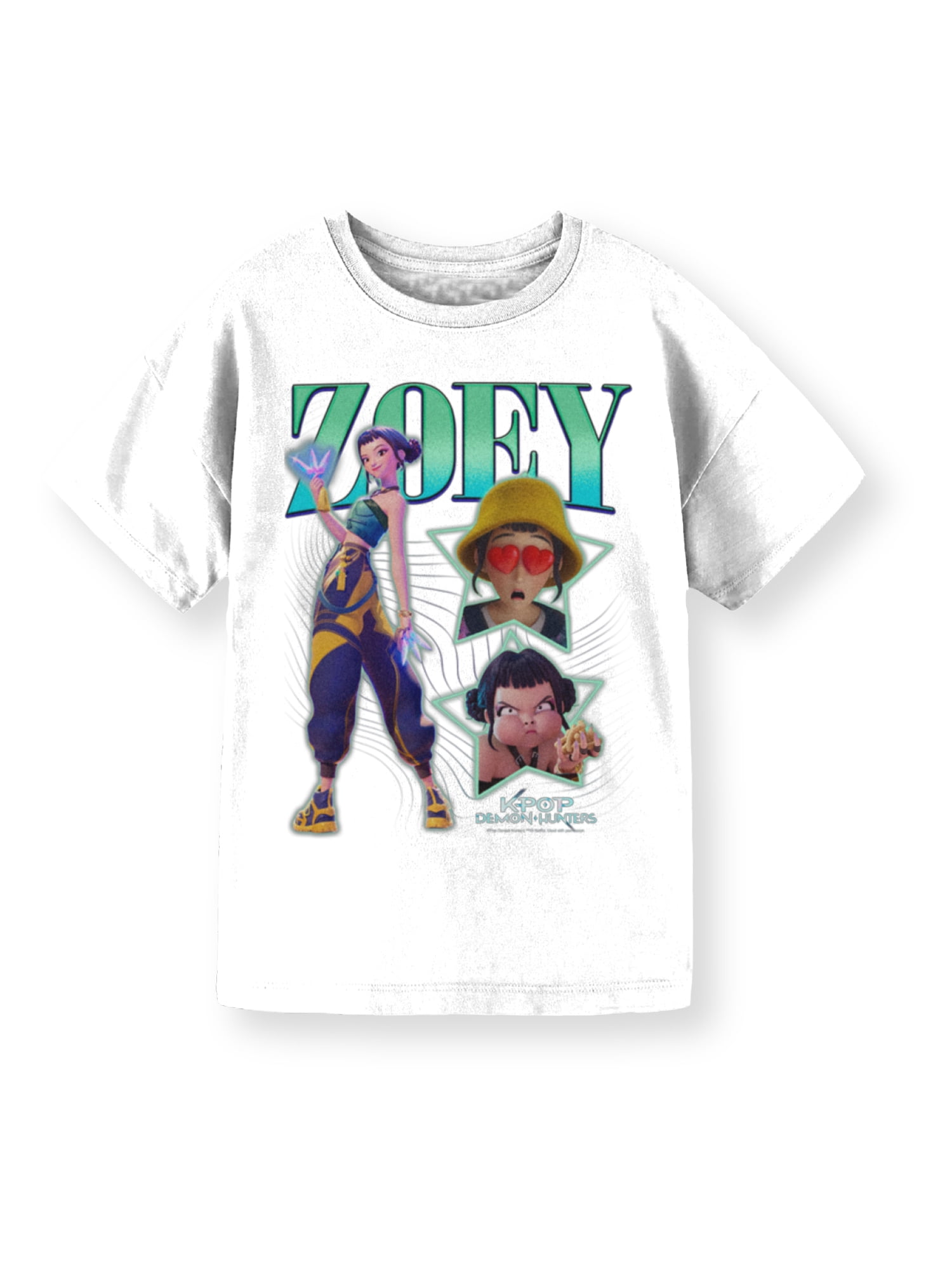KPop Demon Hunters, Girls' & Big Girls' Graphic T-Shirt, Zoey, Sizes 4-16