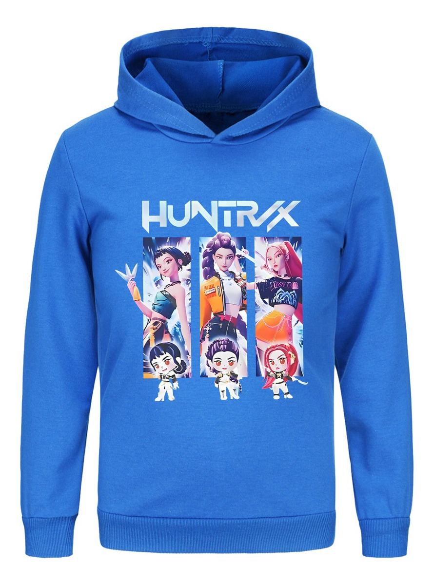 Felpa Con Cappuccio KPop Demon Hunters HUNTRX - Donna Pullover Jumper Regalo