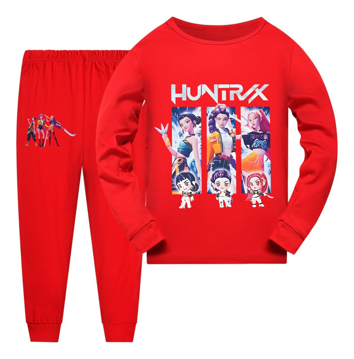 Sweat à Capuche Fille Style K-Pop Demons Hunters — Manches Longues, Imprimé Coloré Huntr/X — Tailles 2 à 14 Ans — Pour école, Cosplay, Quotidien - 13