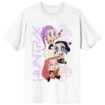 thumbnail image 1 of KPop Demon Hunters Huntrix Kawaii on White Short Sleeve Adult T Shirt - Small, 1 of 7
