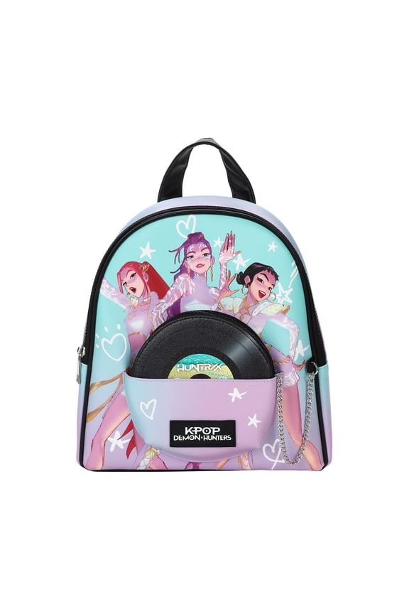 KPop Demon Hunters Iridescent Women's 10.2" Mini Backpack with Coin Purse