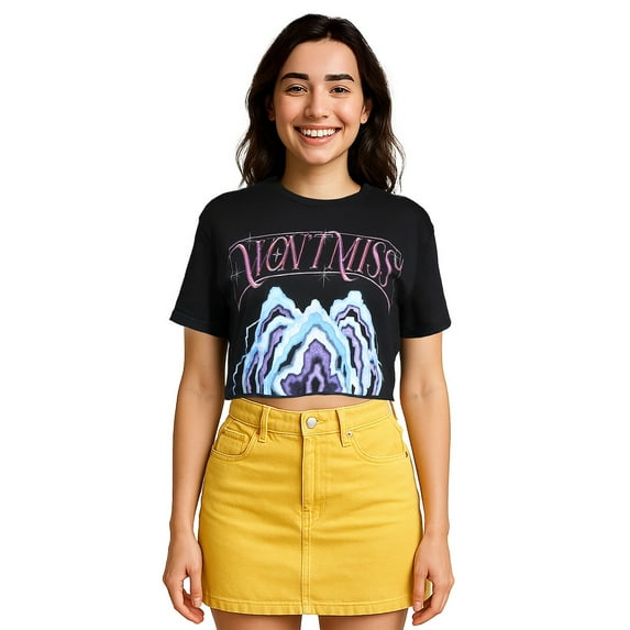 KPop Demon Hunters Mira Cosplay Won't Miss Women's Black Crew Neck Short Sleeve T-Shirt-Medium