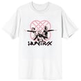 thumbnail image 1 of KPop Demon Hunters Pink Huntrix Logo on White Short Sleeve Adult T Shirt - XL, 1 of 7